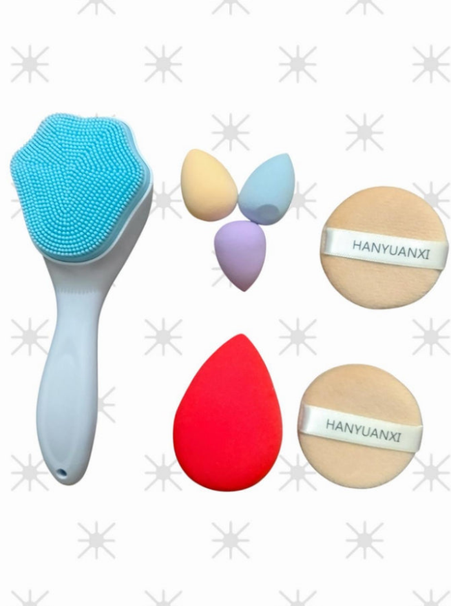7 in 1 one makeup accessories deals 
‎6 beauty blenders and facial scrub