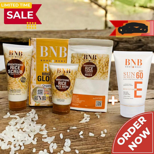 BNB kit include Face wash, Mask, sunblock and Scrub
