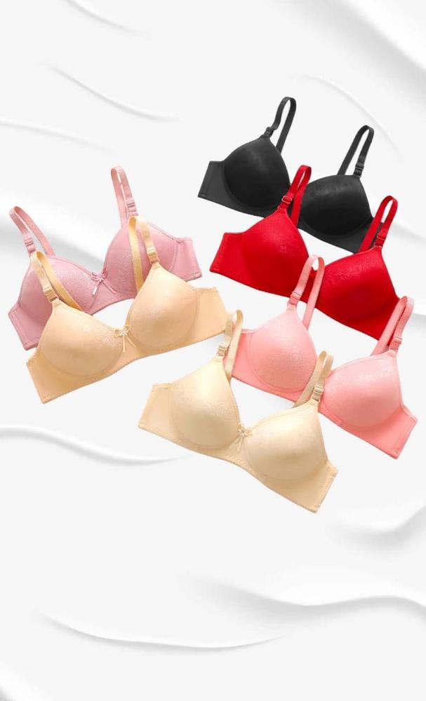 1 PCs Cotton Lace Padded Bra
