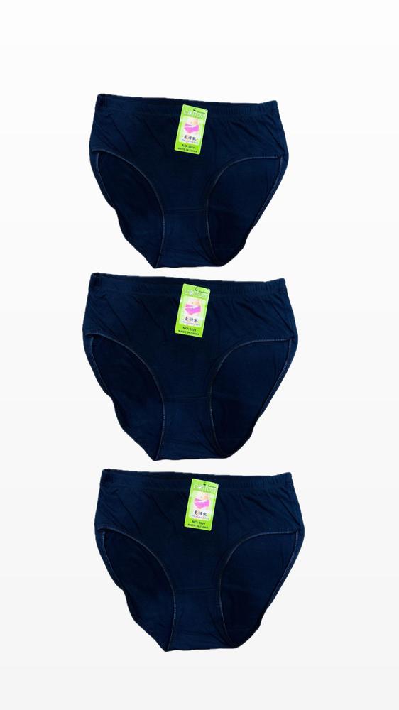 Cotton Plain Panties, Pack of 3