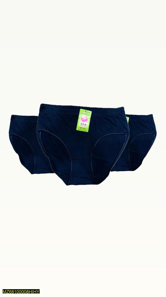 Cotton Plain Panties, Pack of 3