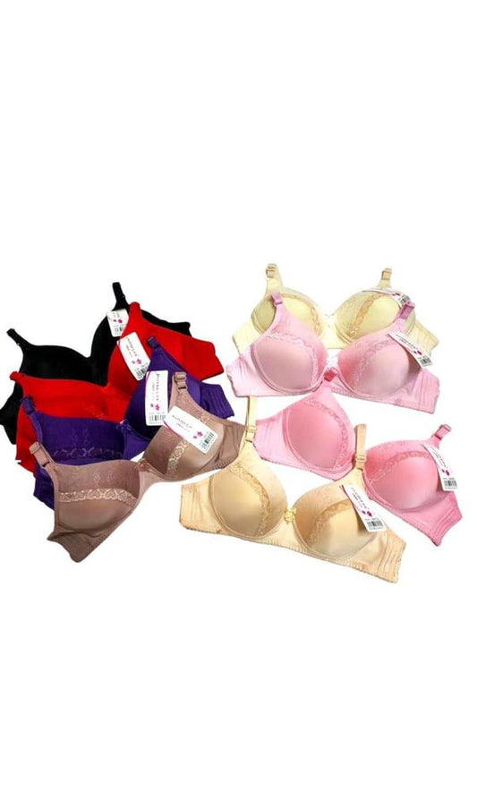 1 PCs Cotton Lace Padded Bra
